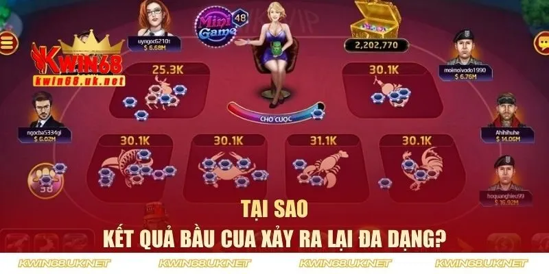 Tại sao kết quả bầu cua xảy ra lại đa dạng?