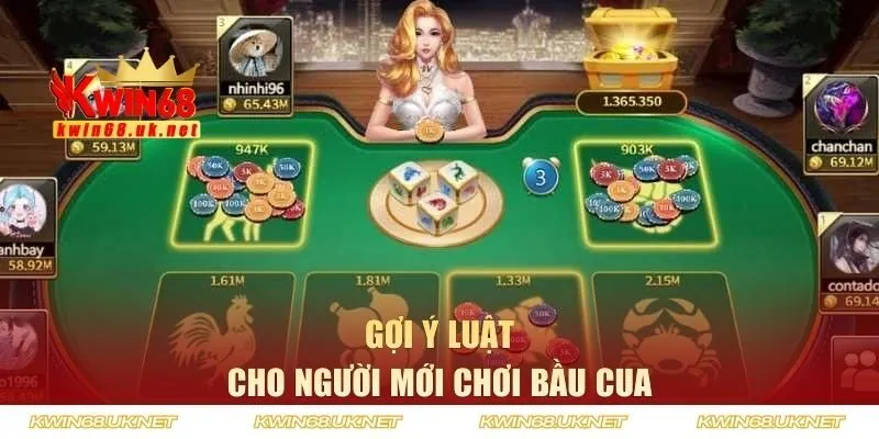 Gợi ý luật cho người mới chơi bầu cua